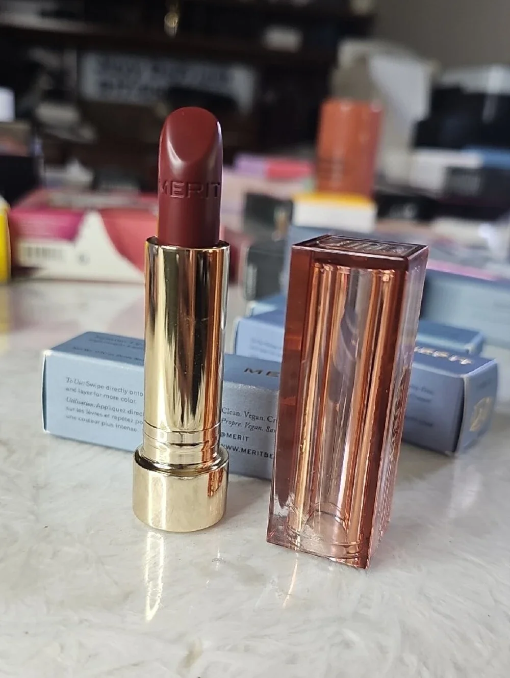 Nude Pink Lipstick — Creamy Matte Finish